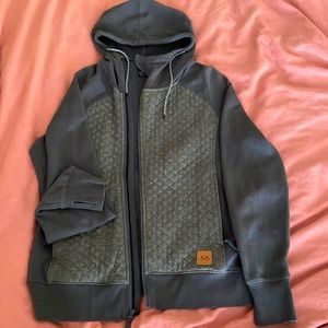 Oakley Asym Quilted Zip Up Hoodie